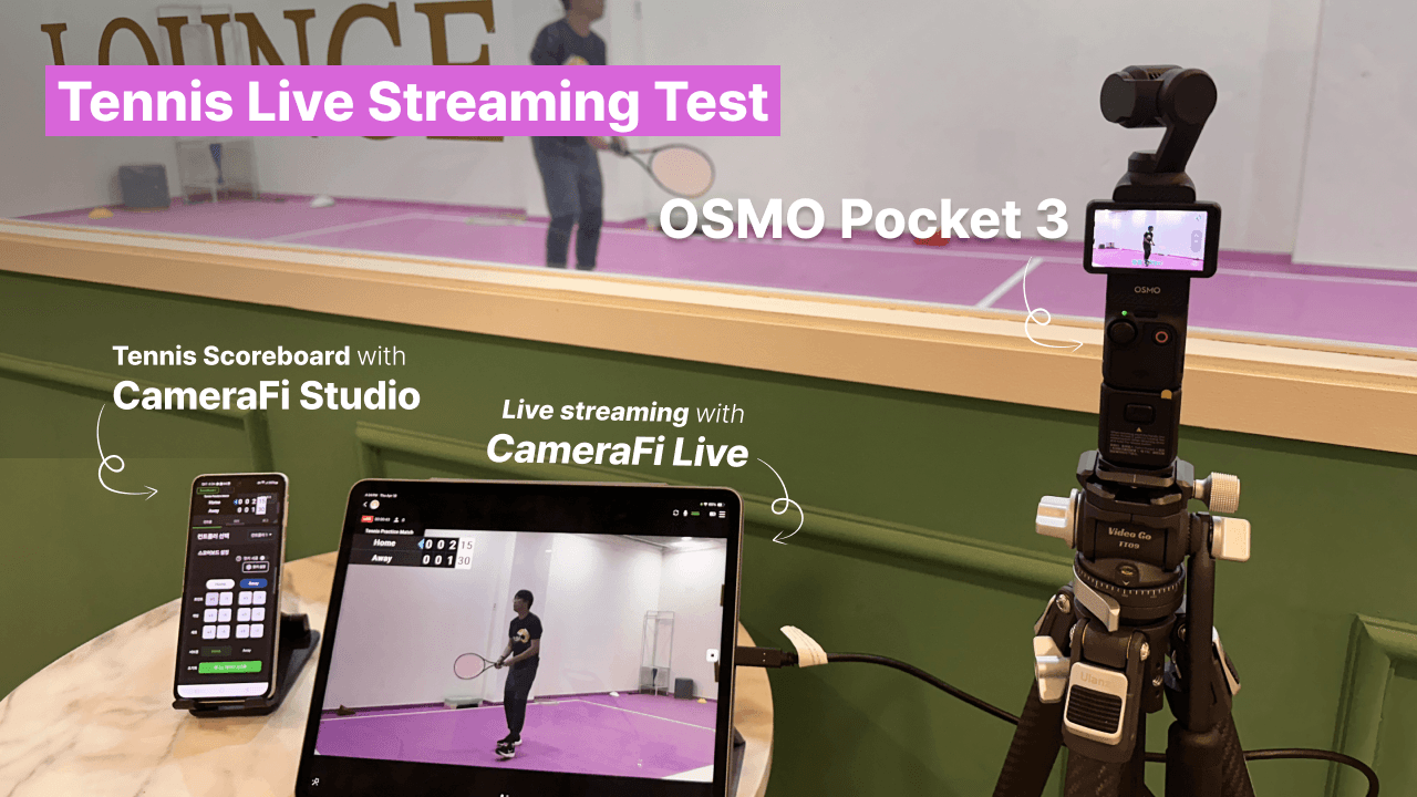 CameraFi Live and OSMO Pocket 3